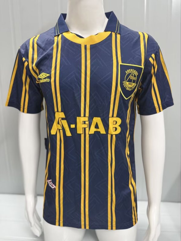 1993/1994  Aberdeen Away   Fans Retro 1:1 Quality Soccer Jersey