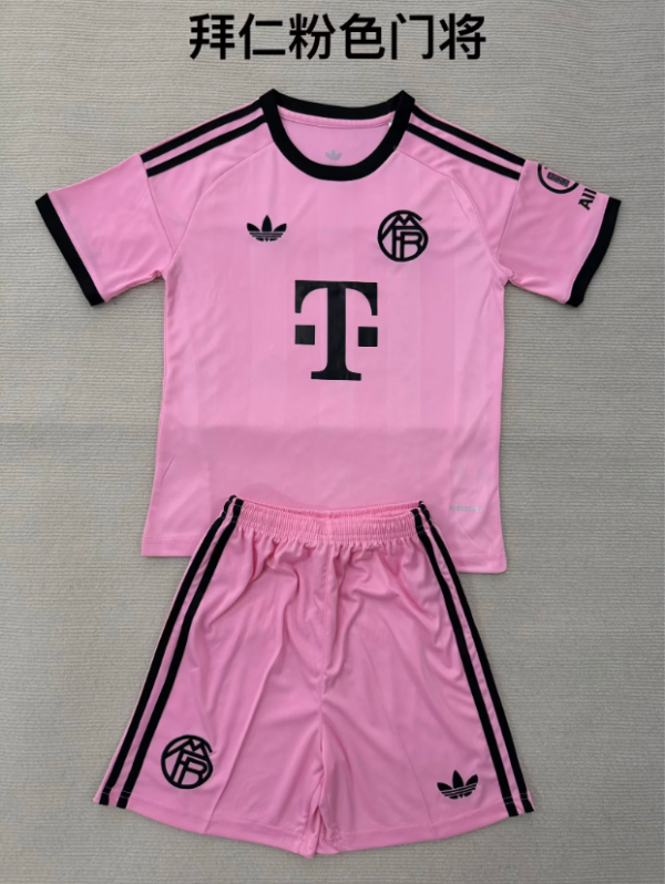 成人版 25/26 Bayern Munich Pink Goalkeeper Suit 1:1 Soccer Jersey