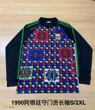 1990  Argentina  Goalkeeper  Long sleeve Fans 1:1 Quality Retro Soccer Jersey