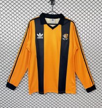 1981/1982 Hull City Long Sleeve Home Retro Fans  1:1 Quality  Soccer Jersey
