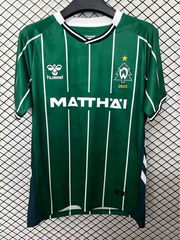 25/26 Werder Bremen Home Christmas Edition  Fans 1:1 Quality Soccer Jersey（云达不来梅）