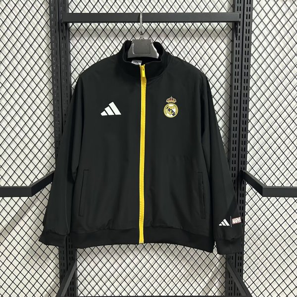 25/26 Real Madrid  Black  Windbreaker