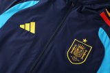 25/26 Spain  Blue Windbreaker Hooded Tracksuit 1:1 Quality