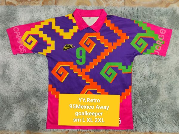 1995 Mexico #9 campos Retro Fans 1:1 Quality Soccer Jersey