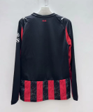 25/26 AC Milan Home Red Fans long Sleeves 1:1 Quality Soccer Jersey