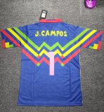 1998 Mexico Goalkeeper J.campos#1 Retro Fans 1:1 Quality Soccer Jersey
