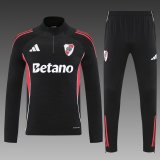 25/26 River Plate Training Black  1:1 Quality Training Jersey