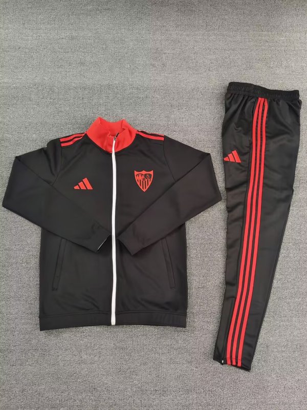 25/26 Sevilla  Black Jacket Tracksuit 1:1 Quality