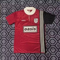 1996 Adidas Clover oasis Red Fans Retro 1:1 Quality  Soccer Jersey