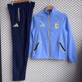 26/27 (2026) Argentina Windbreaker Sets With pants  Blue 1:1 Quality Soccer Jersey