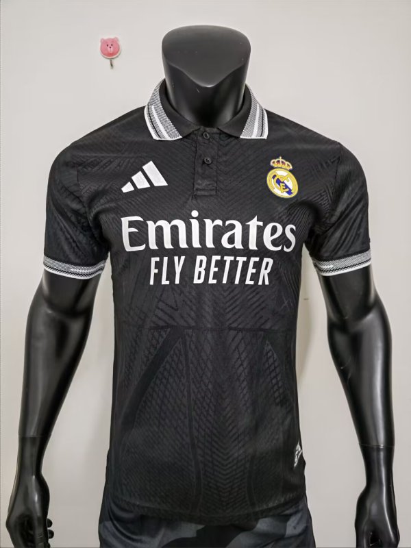 25/26  Real Madrid Casual style Black Player 1:1 Quality Soccer Jersey