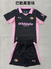 25/26 Palermo  Away Kids Kits 1:1 Quality  Soccer Jersey