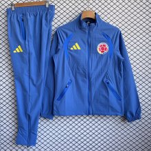 26/27 (2026) Colombia Windbreaker Sets With pants  Blue 1:1 Quality Soccer Jersey