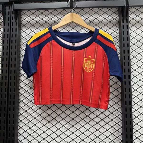 25/26 Spain  Women Vest  Fans 1:1 Quality Soccer Jersey