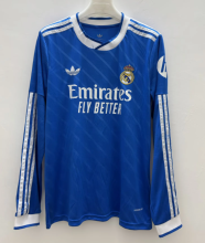 25/26 Real  Madrid Third Fans long sleeve 1:1 Quality Soccer Jersey