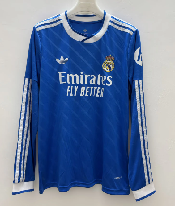 25/26 Real Madrid Third Fans long sleeve 1:1 Quality Soccer Jersey