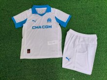 25/26 Marseille Home Kids Player version 1:1 Quality Soccer Jersey