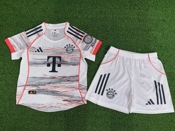 25/26 Bayern Munich Away Kids Player version 1:1 Quality Soccer Jersey（球员版）