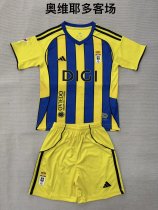 25/26 Real Oviedo  Away Kids Kits 1:1 Quality Soccer Jersey