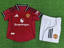 25/26 Manchester United Home Kids Player version 1:1 Quality Soccer Jersey 25/26 Manchester United Home Kids Player version 1:1 Quality Soccer Jersey