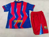 25/26 Barcelona Fourth Kids Kits 1:1 Quality Soccer Jersey