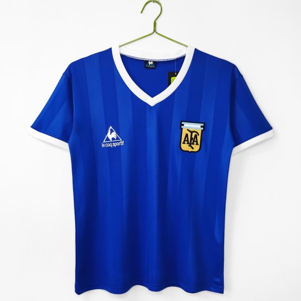 1986  Argentina Away Fans 1:1 Quality Retro Soccer Jersey
