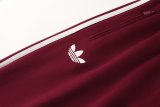 25/26 Adidas  Clover Red Jacket Tracksuit   1:1 Quality