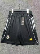 25/26 Real Madrid Black 1:1 Quality Shorts