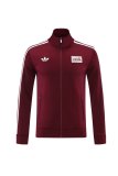 25/26 Adidas  Clover Red Jacket Tracksuit   1:1 Quality