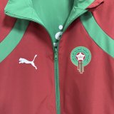 26/27 (2026)  Morocco Windbreaker Two-sided Red Blue 1:1 Quality Soccer Jersey