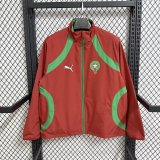 26/27 (2026)  Morocco Windbreaker Two-sided Red Blue 1:1 Quality Soccer Jersey