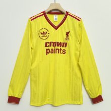 1985/1986 Liverpool  Away Long sleeve Retro 1:1 Quality Soccer Jersey