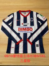 2009/2010 Monterrey Home Long sleeve Fans Retro 1:1 Quality Soccer Jersey