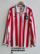 2017/2018  Chivas 110th Anniversary Edition Home Long sleeve Fans Retro 1:1 Quality Soccer Jersey
