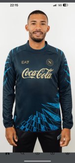 25/26 Napoli  pre-match outfits Long Sleeves  Fans 1:1 Quality Soccer Jersey