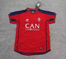 2000/2002 Osasuna Home Red Retro Fans 1:1 Quality Soccer Jersey