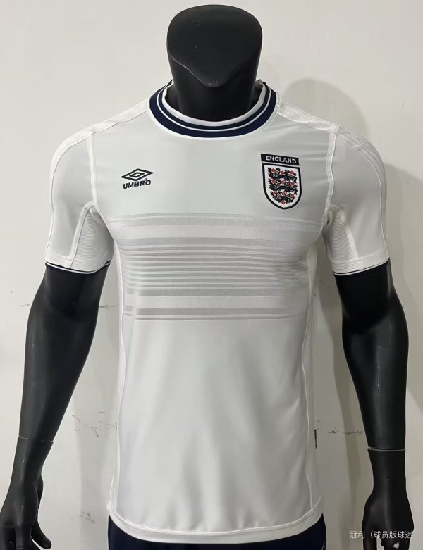 1999/2001  England Home  Fans 1:1 Quality Retro Soccer Jersey