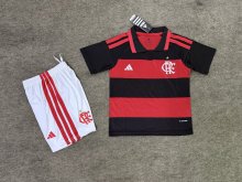 26/27（2026）  Flamengo  Home Kids Kits 1:1 Quality Soccer Jersey
