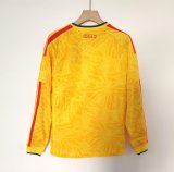 26/27（2026）Colombia Home  Yellow Long Sleeves Fans 1:1 Quality Soccer Jersey