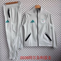 26/27 (2026) Algeria Home Grey Training Tracksuit 1:1 Quality Soccer Jersey
