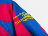 欧冠版 2005/2006 Barcelona Home Long Sleeve 1:1 Quality Retro Soccer Jersey