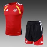 26/27 (2026）Adidas Clover Vest (Germany ) Training Red With Pants Sets Player 1:1 Quality Soccer Jersey