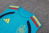 26/27 (2026）Adidas Clover Vest (Spain) Training Blue With Pants Sets Player 1:1 Quality Soccer Jersey