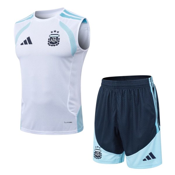 26/27 (2026）Adidas Clover Vest (Argentina ) Training White With Pants Sets Player 1:1 Quality Soccer Jersey