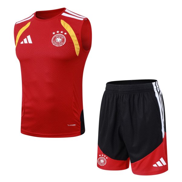 26/27 (2026）Adidas Clover Vest (Germany ) Training Red With Pants Sets Player 1:1 Quality Soccer Jersey