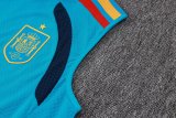 26/27 (2026）Adidas Clover Vest (Spain) Training Blue With Pants Sets Player 1:1 Quality Soccer Jersey