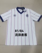 1981/1984 Rangers Away Fans Retro 1:1 Quality Soccer Jersey