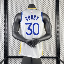2023 Golden State Warriors V-neck White #30 CURRY  1:1 Quality NBA Jersey