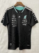 2026  F1 Mercedes-Benz Black Short Sleeve Racing Suit 1:1 Quality F1 Jerseys