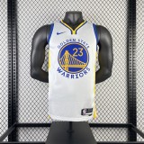 2023 Golden State Warriors V-neck White #23 GREEN 1:1 Quality NBA Jersey